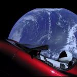 Earth with Tesla provides the kind of image that inspires, a real value of the RoI of Spacetravel