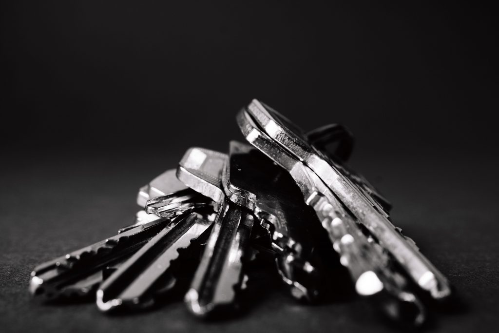 heavy set of car keys